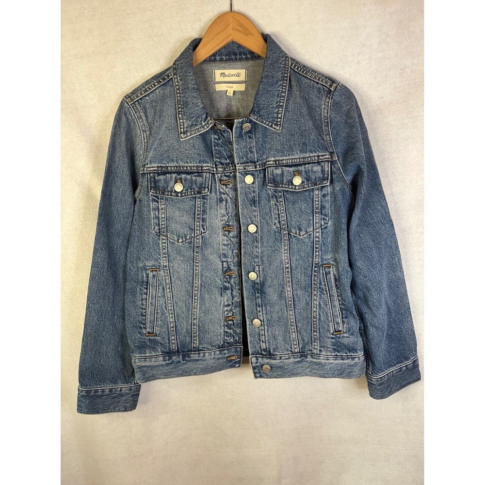 Madewell Jean Jacket‎ Classic Indigo Blue Denim Sz L NWT